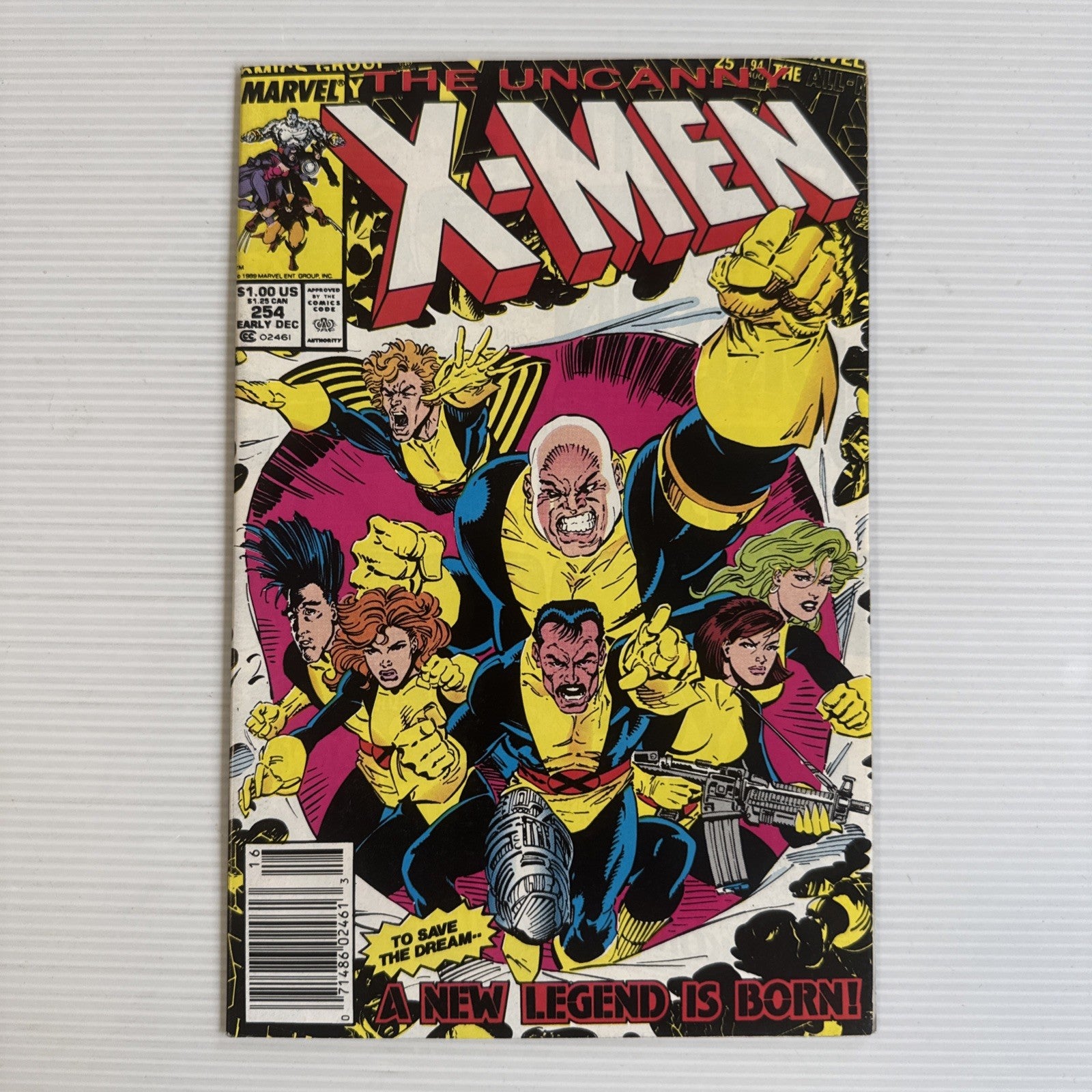 The Uncanny X-Men #254 1989 FN/VF Newsstand  Mark Jewelers MJ Variant0