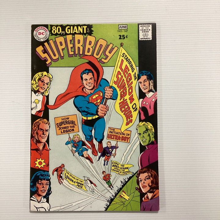 Superboy #147 1968 FN+ Origin of Legion of Super-pets