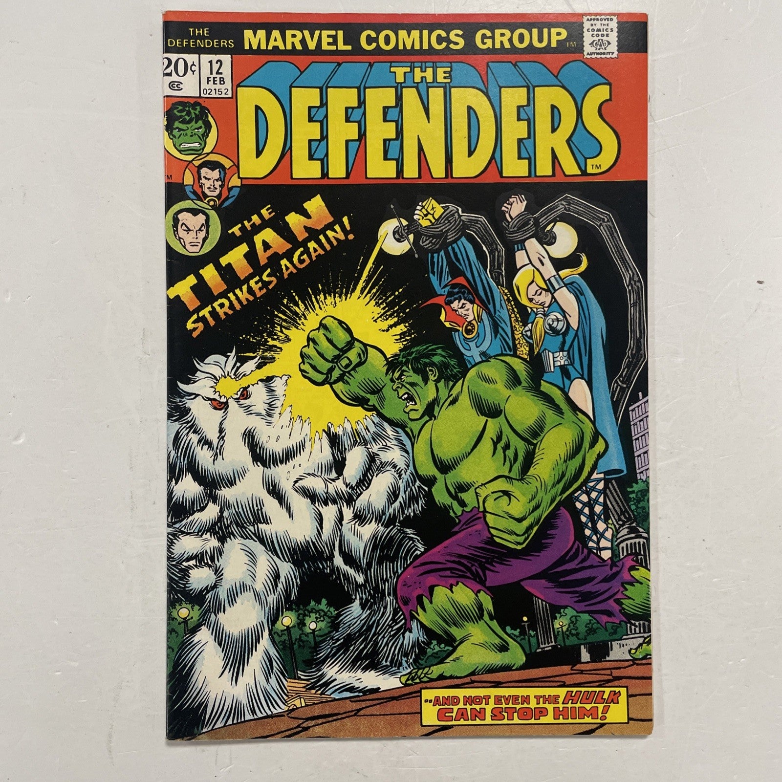 The Defenders #12 1974 FN/VF0