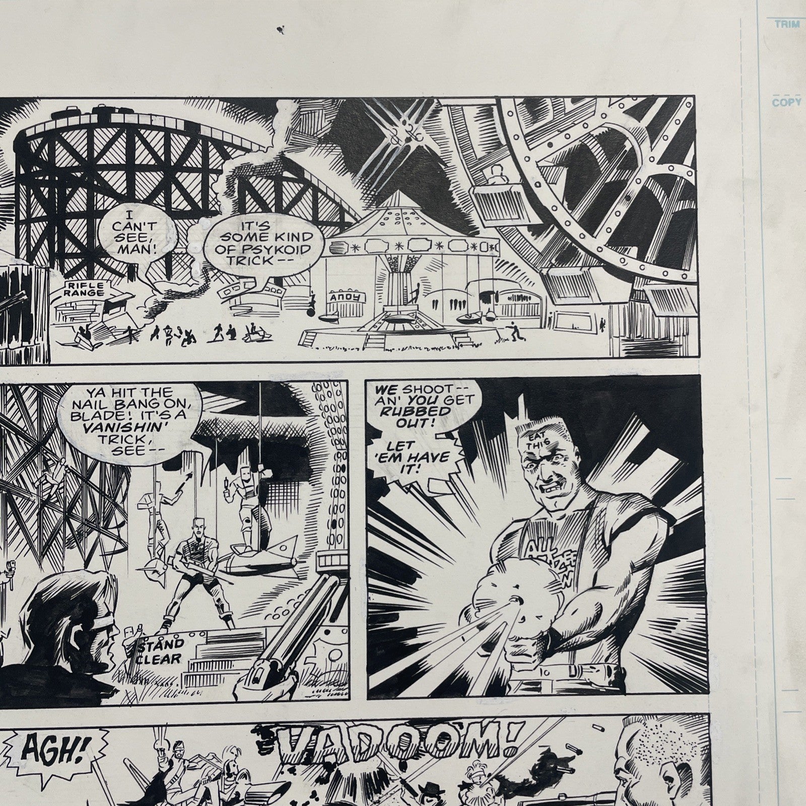 Lee Sullivan Original Art for Marvel's Robocop #8 Page 23 19905