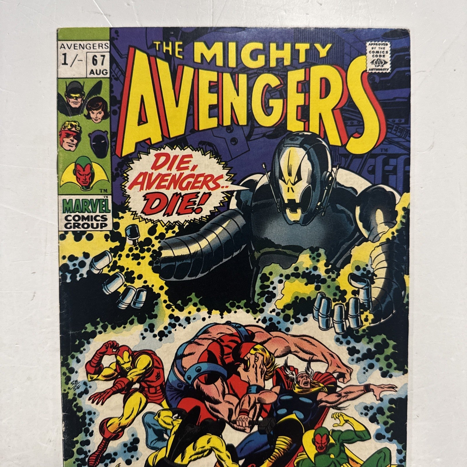 Avengers #67 1969 FN- Pence Copy 1st Ultron-6 Appearance1