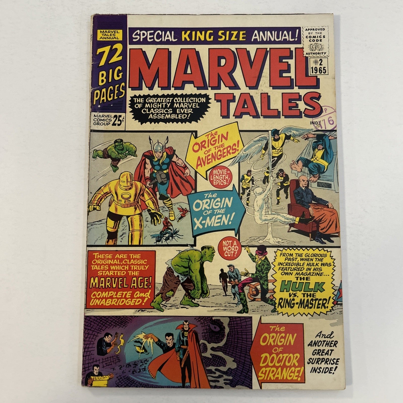 Marvel Tales #2 1965 VG Pence Stamp Reprints key issues0