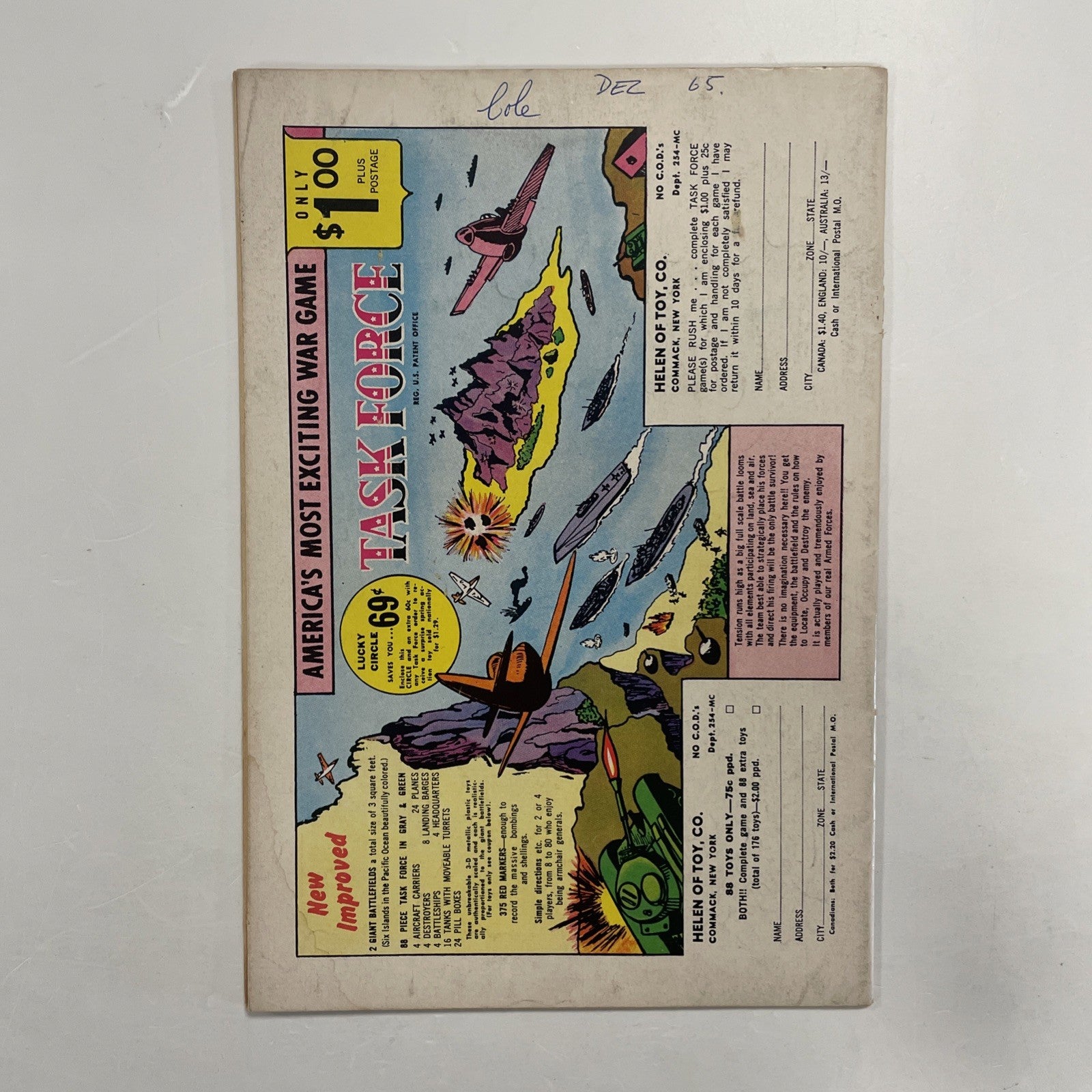 Metamorpho #1 1965 VG Pence Stamp **Writing on rear cover4