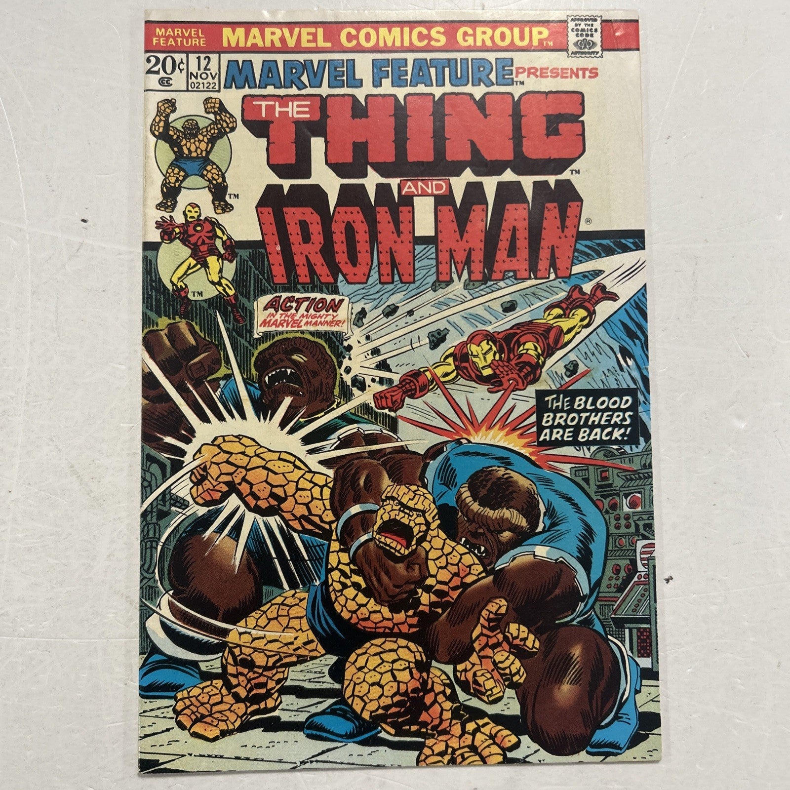 Marvel Feature #12 1973 VF Thing Iron Man0