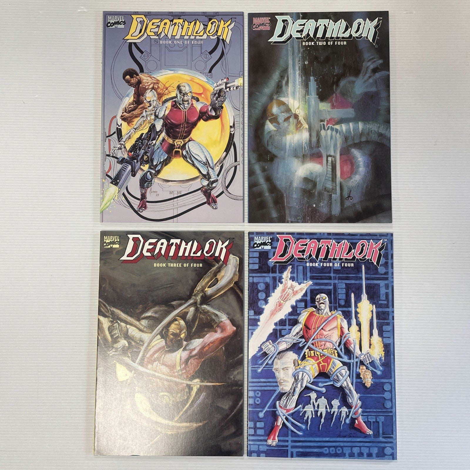 Deathlok #1-4 1990 NM Complete Mini Series0
