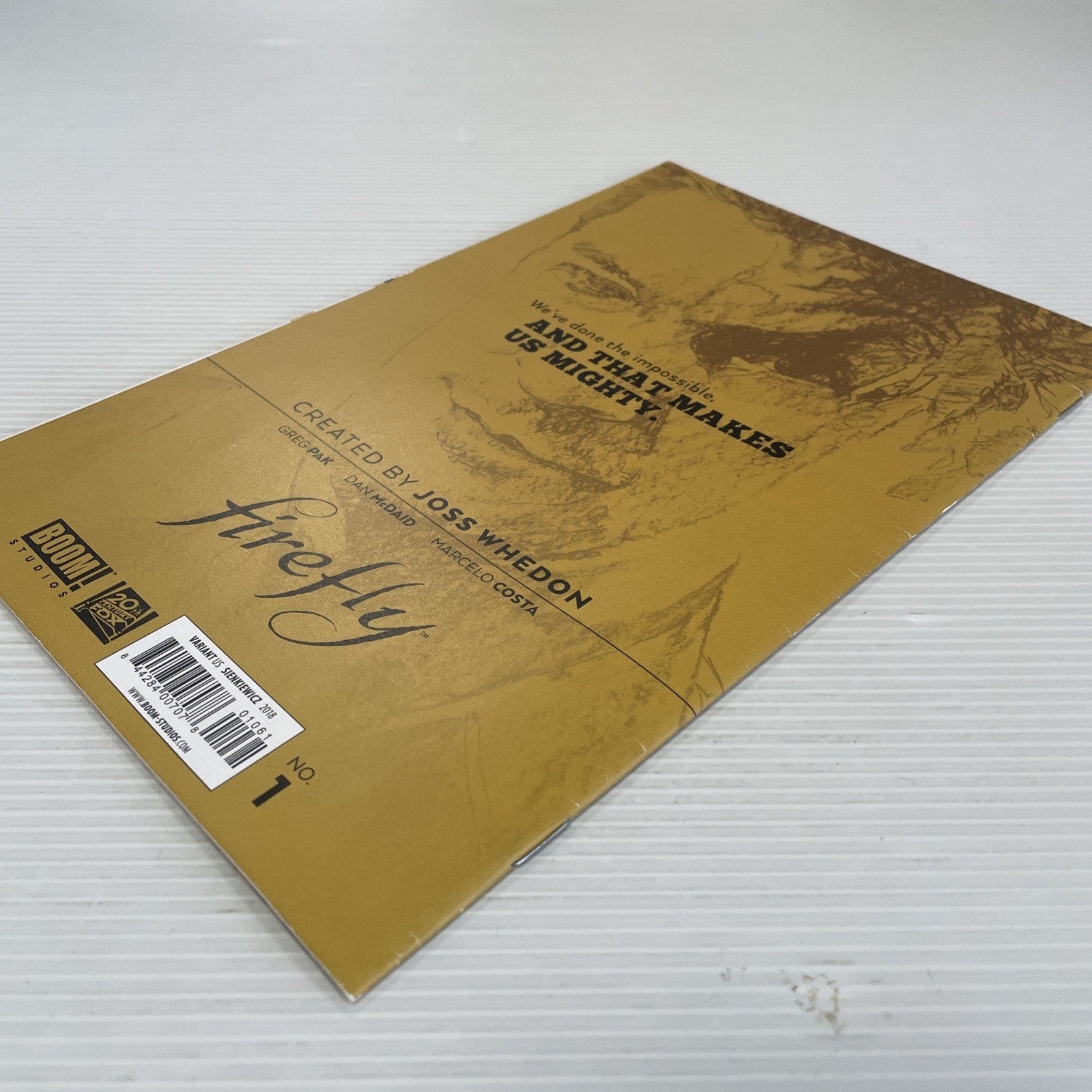 Firefly #1 2018 NM 1:100 Bill Sienkiewicz Virgin Variant Cover BOOM! Studios7