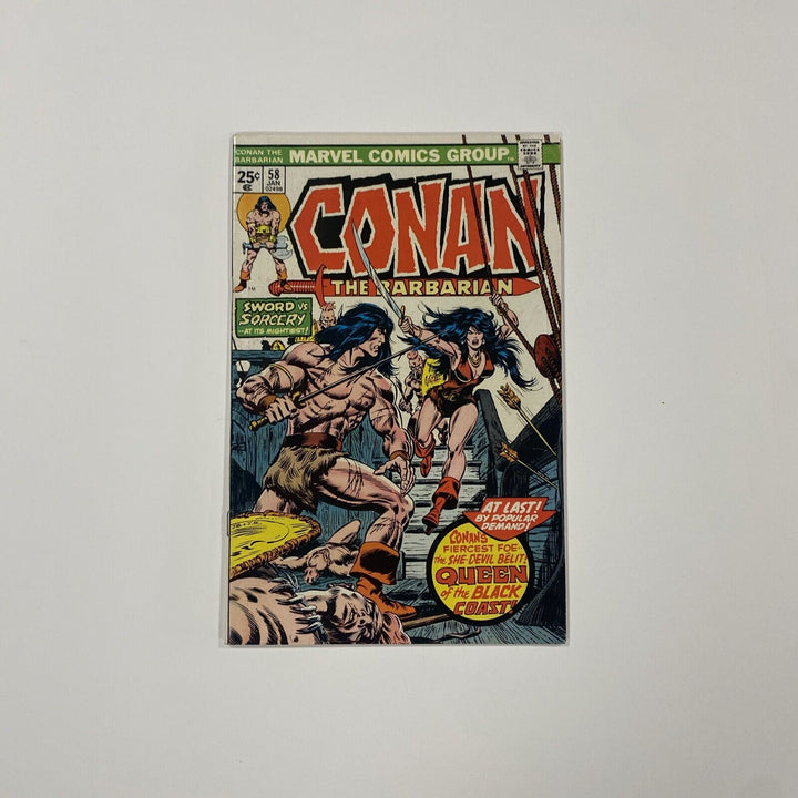 Conan the Barbarian #58 1975 FN+ Mark Jewelers insert!