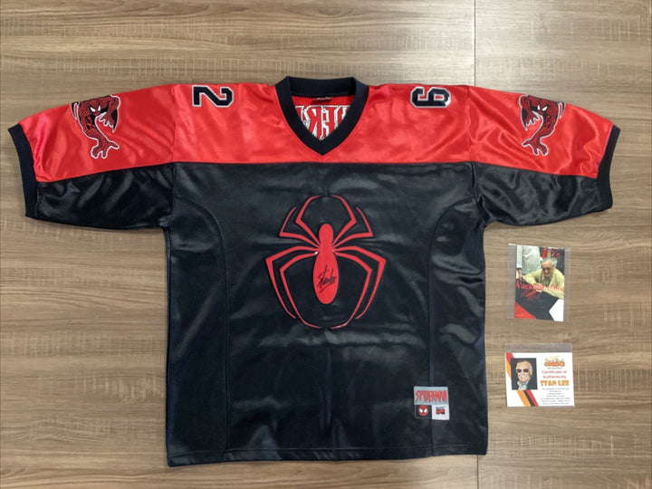 Stan Lee autographed/signed Spider-Man Jersey CoA & Photo proof Size  SDCC0