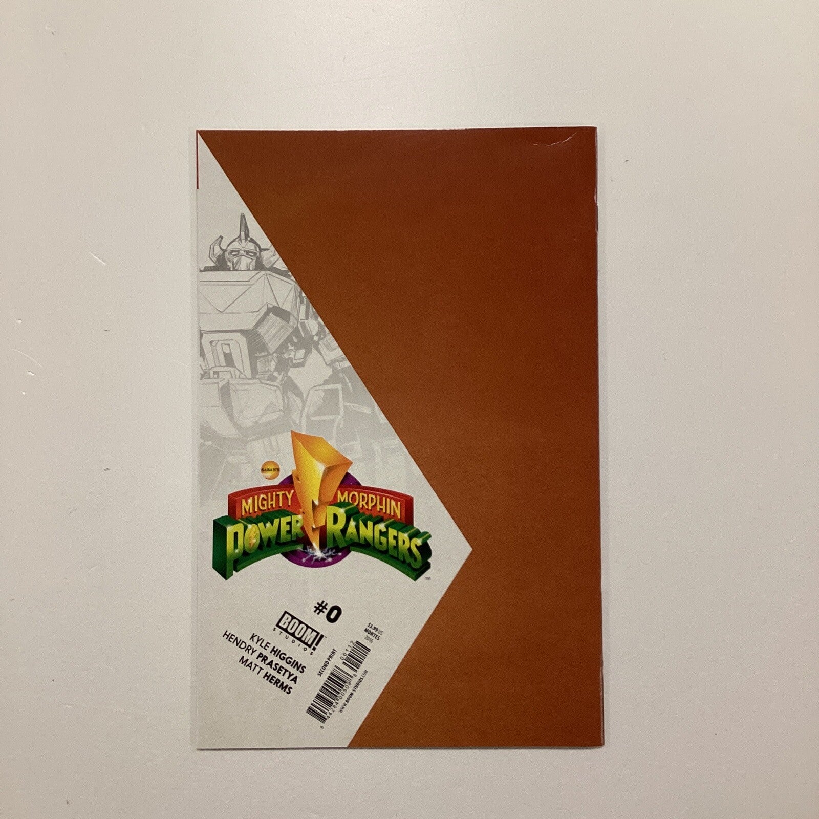 Mighty Morphin Power Rangers #0 2016 NM Second Print Green Helmet Variant Boom!6