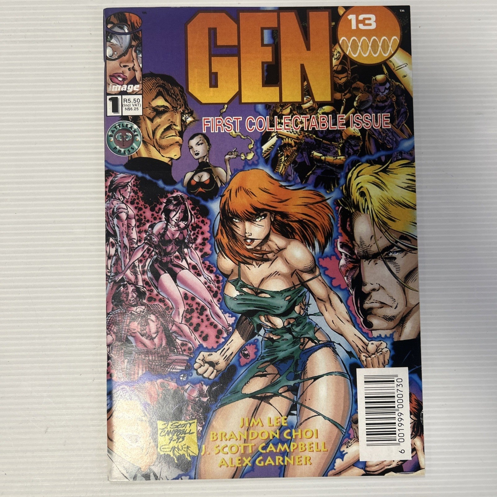 Gen13 #1 1996 VF Battleaxe Press South African Reprint0