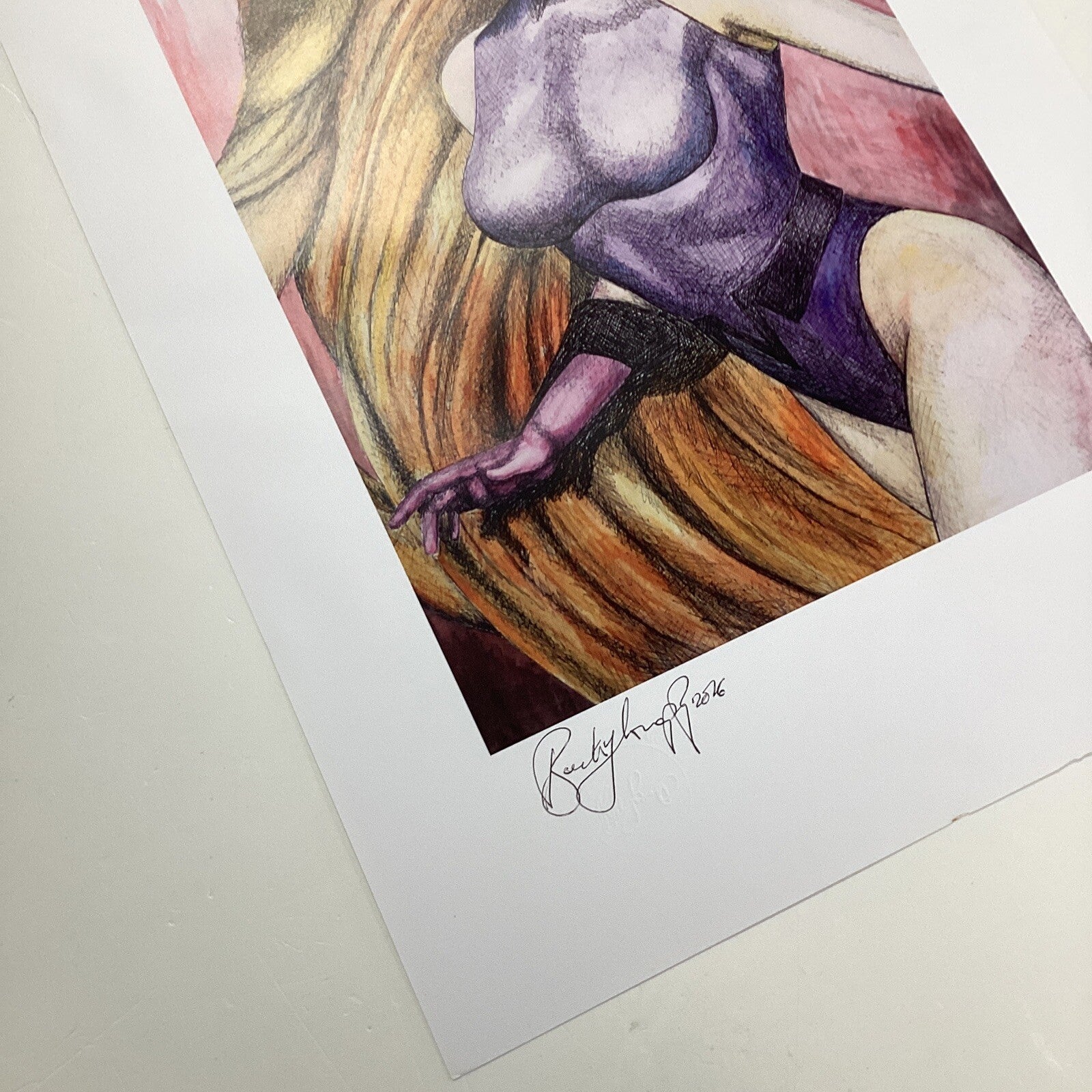 Medusa Signed Art Print by Becky Knapp8