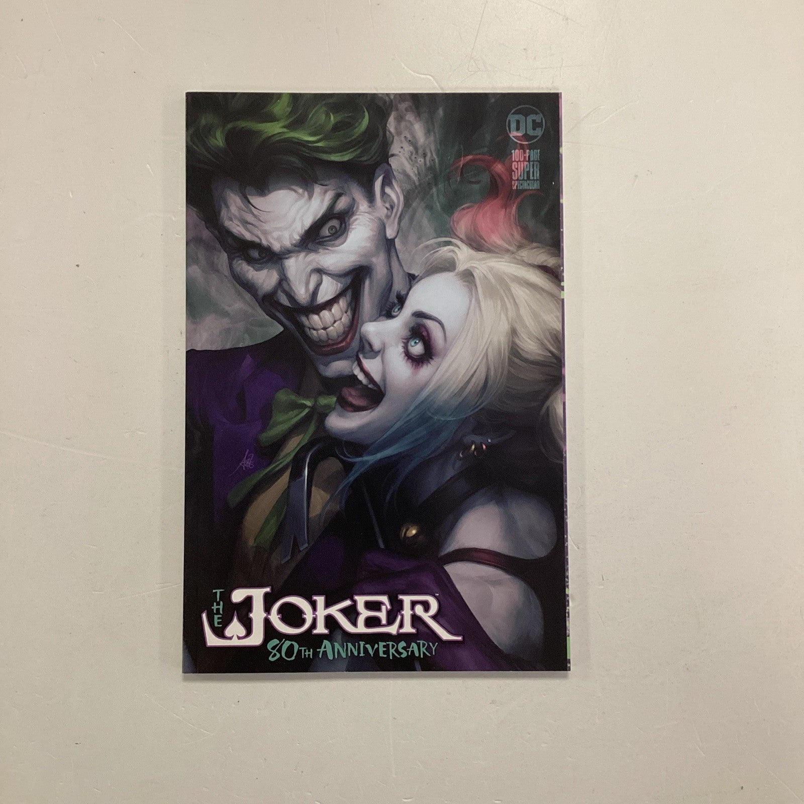 Joker 80th Anniversary 2020 NM Stanley Artgerm Lau Trade Variant0