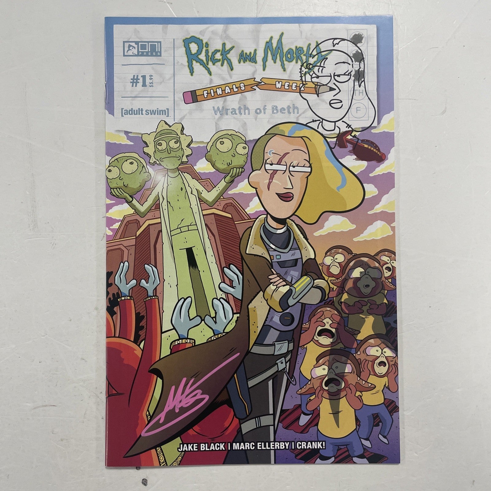 Rick and Morty: Wrath of Beth 2024 Signed and Sketched by Marc Ellerby0