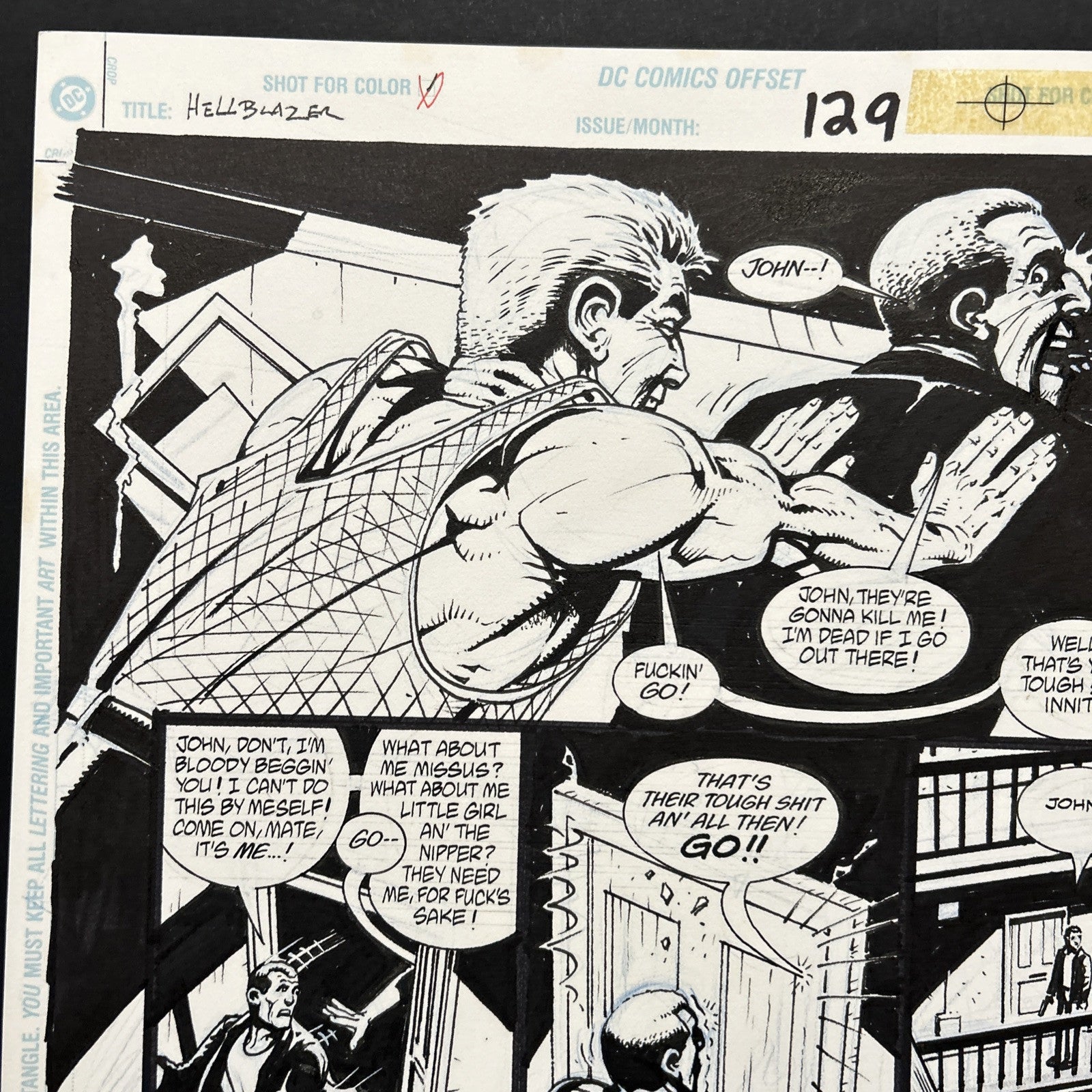 Original Artwork for Hellblazer #129 Page 11 by John Higgins DC Comics3