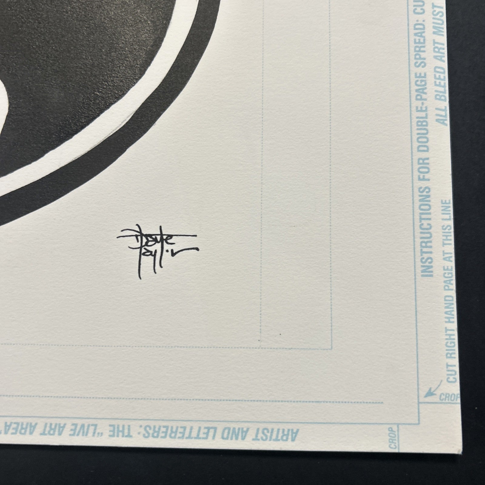 Dave Taylor Original Artwork for DC's Batman and Robin Logo Concept Version 1.5