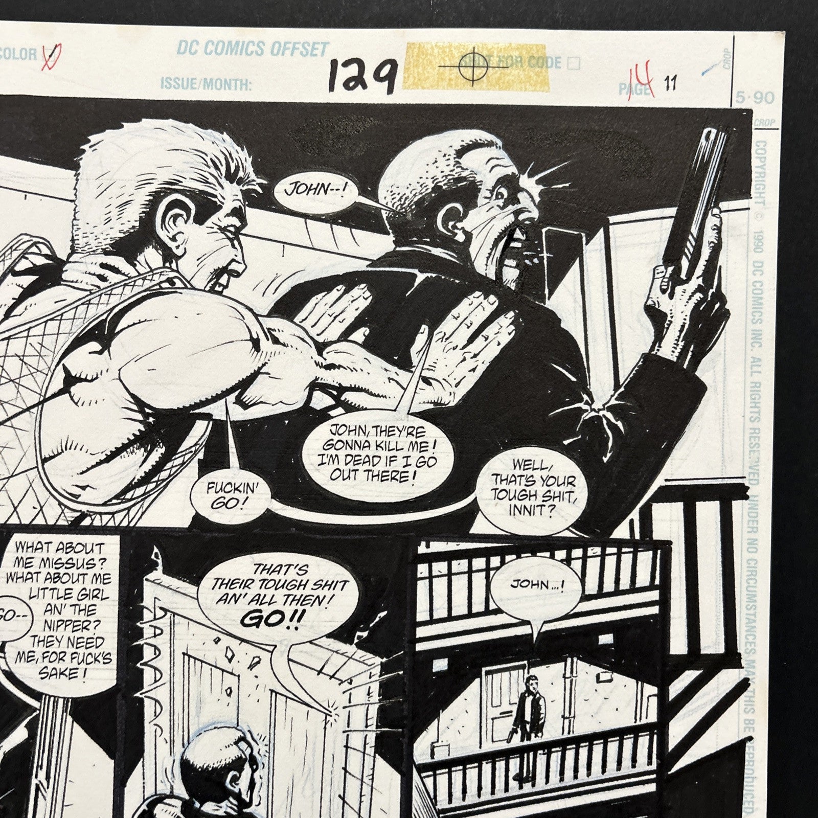 Original Artwork for Hellblazer #129 Page 11 by John Higgins DC Comics4