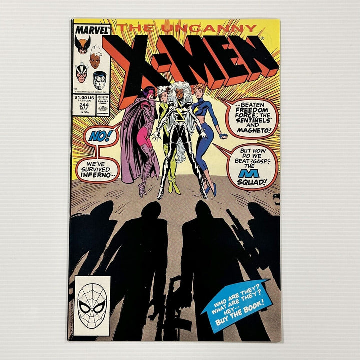 The Uncanny X-Men #244 1989 VF/NM 1st appearance of Jubilee Cent Copy