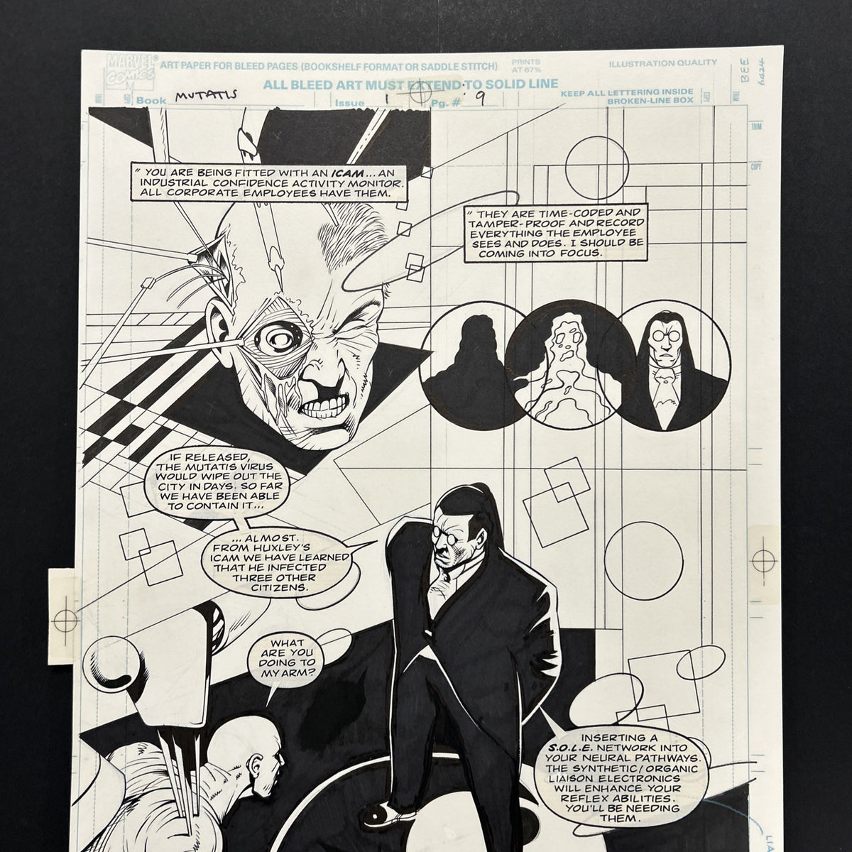 Original Artwork for Mutatis Issue #1 Story Page #9 By John Higgins ...
