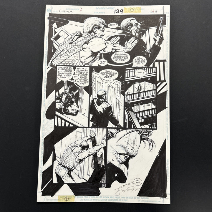 Original Artwork for Hellblazer #129 Page 11 by John Higgins DC Comics0
