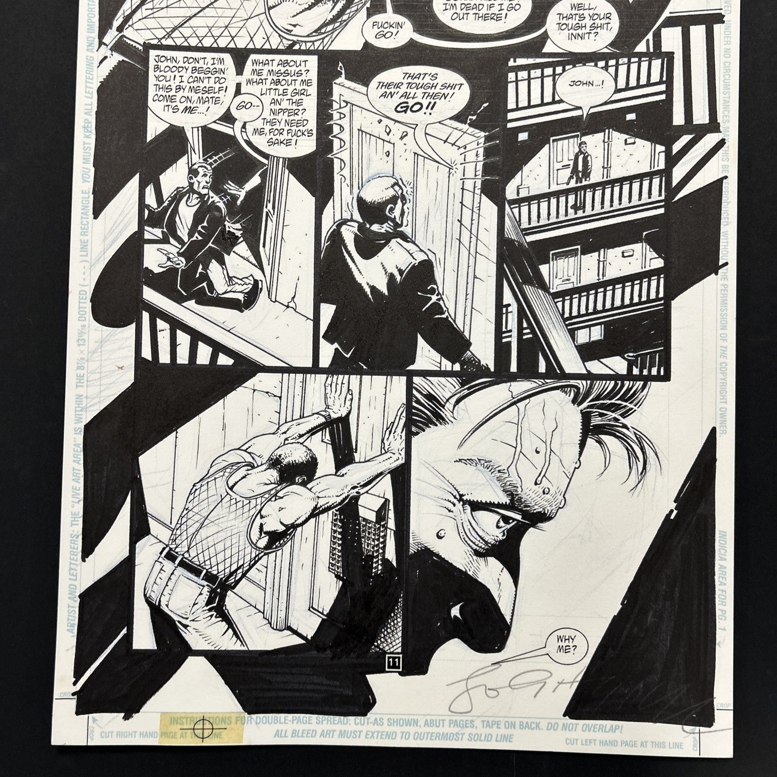 Original Artwork for Hellblazer #129 Page 11 by John Higgins DC Comics2