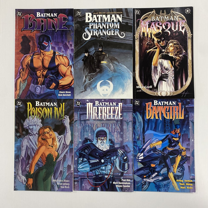 DC's Batman: Bane, Poison Ivy, Mr. Freeze, Batgirl, Masque, Phantom Stranger Books VF+