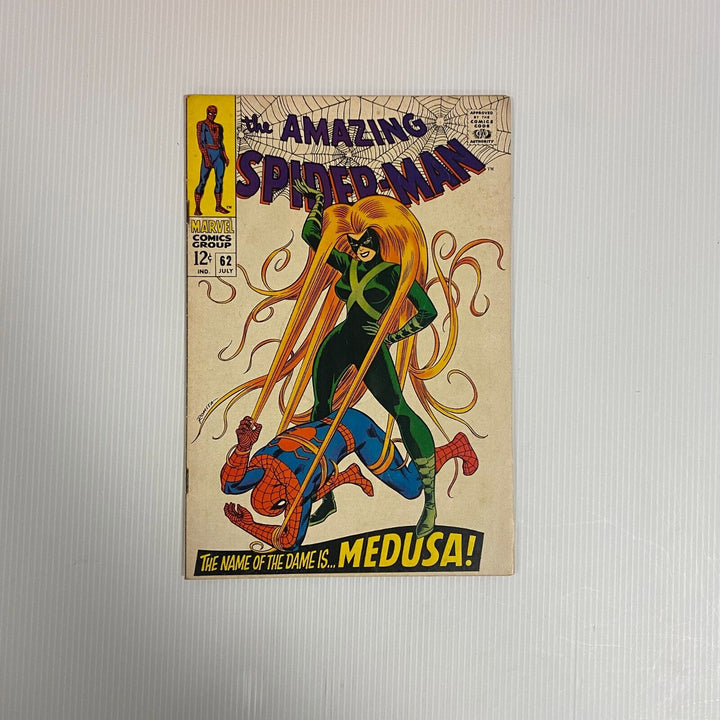 Amazing Spider-Man #62 1968 FN Cent Copy 1st meeting of Medusa