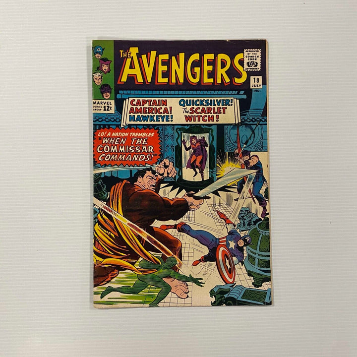 Avengers #18 1965 FN Cent Copy Pence Stamp