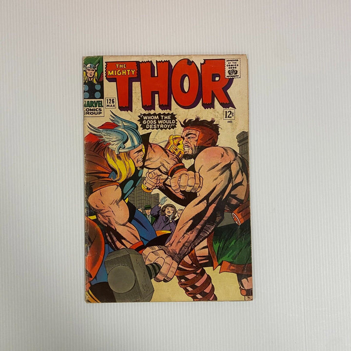 The Mighty Thor #126 1966 VG- Hercules Cover 1st Solo Title Journey in Mystery