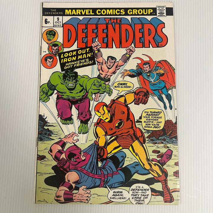 The Defenders #9 1973 FN/VF Pence Copy