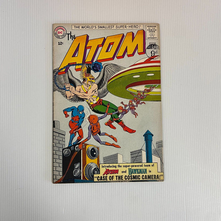 DC Comics The Atom #7 1963 FN+ Cent Copy 1st meeting of Atom and Hawkman