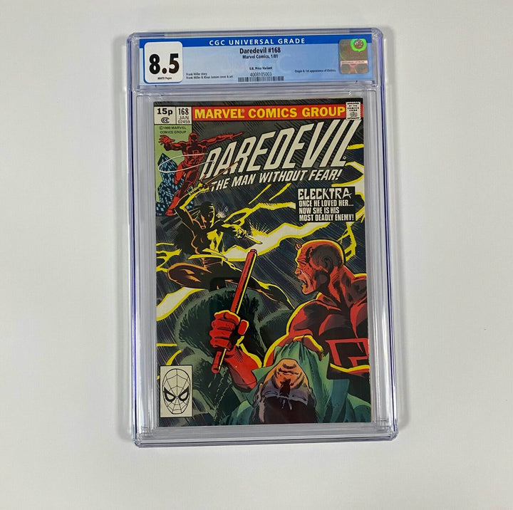 Daredevil #168 1981 CGC 8.5 Origin & 1st Appearance of Elektra Graded Comic Book
