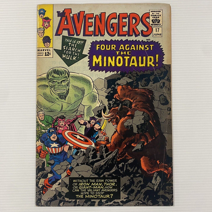 Avengers #17 1965 VG+ Cent Copy