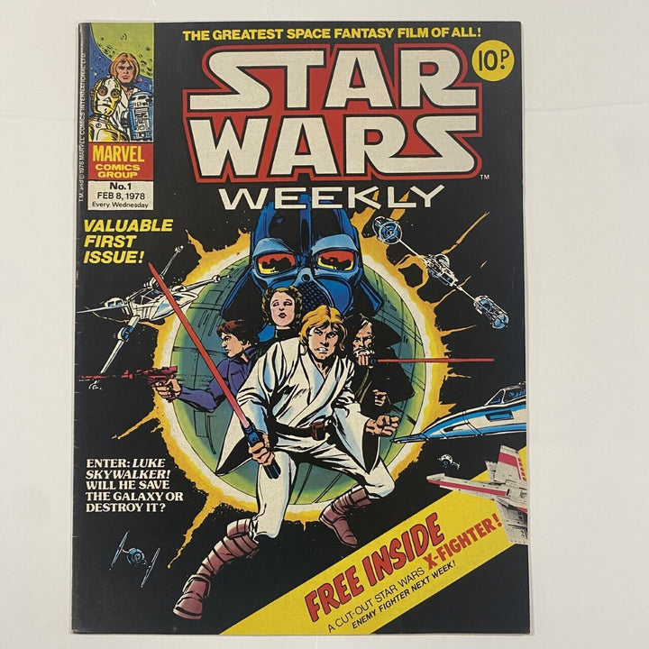 Star Wars WEEKLY #1 raw Silver Age Comic, with FREE GIFT!!