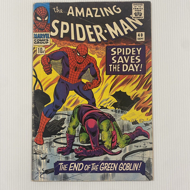 Amazing Spider-Man #40 1966 Origin of Green Goblin VG/FN Pence Copy