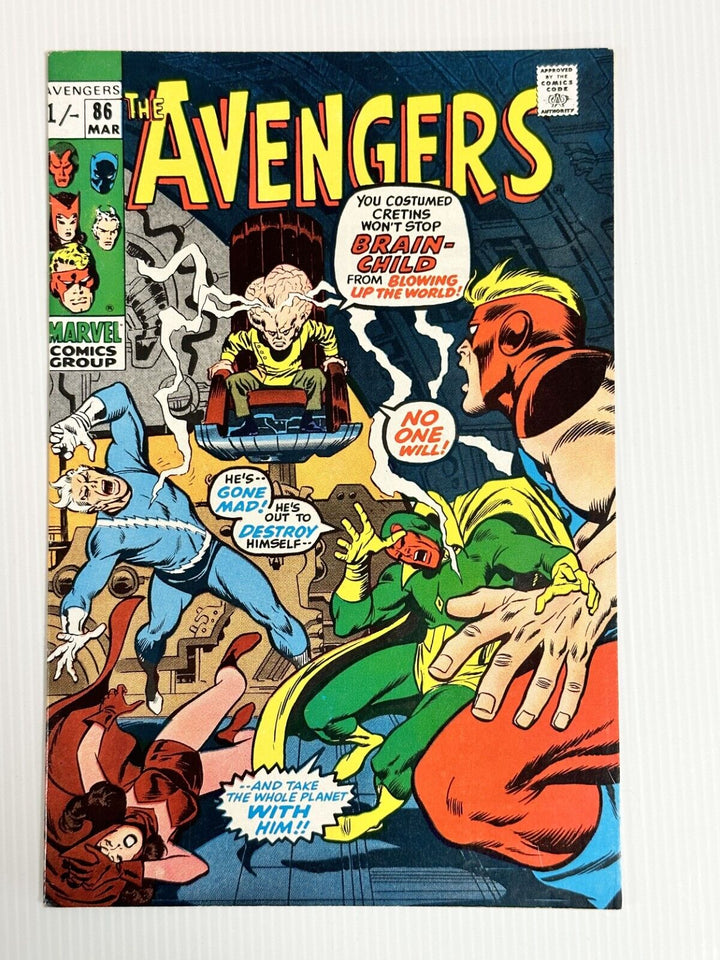 Avengers #86 1971 VF Pence Copy Marvel