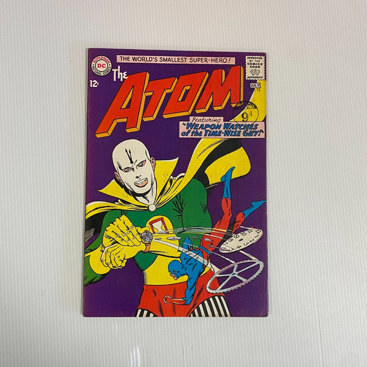 DC Comics The Atom #13 1964 FN+ Cent Copy Pence Stamp