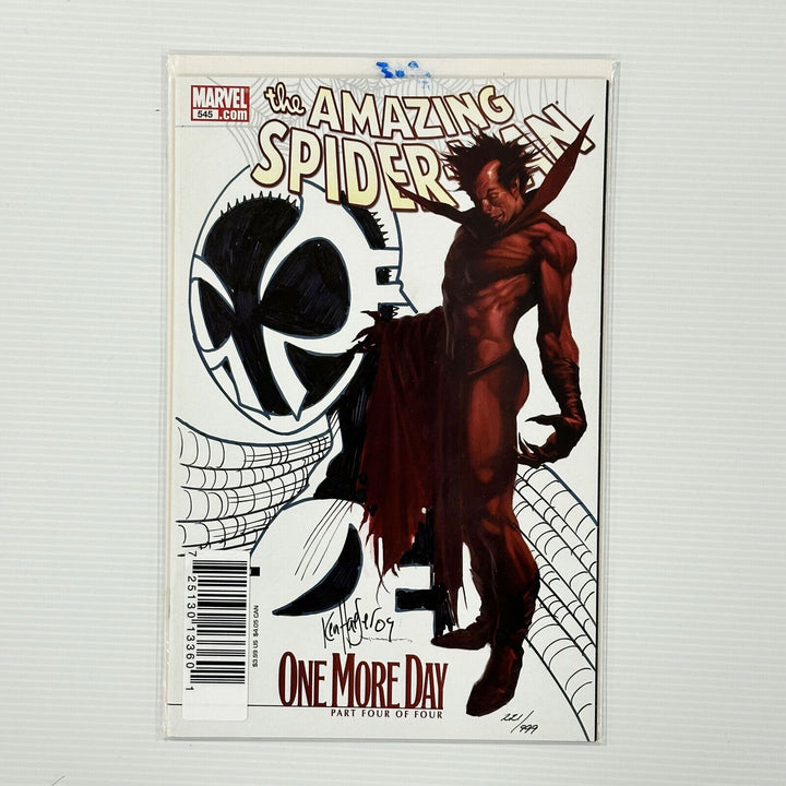 Amazing Spider-Man #545 One More Day Signed and Remarked by Ken Haeser 221/999