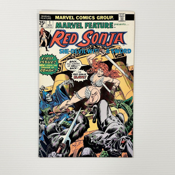 Marvel Feature Presents Red Sonja #1 1975 FN Cent Copy