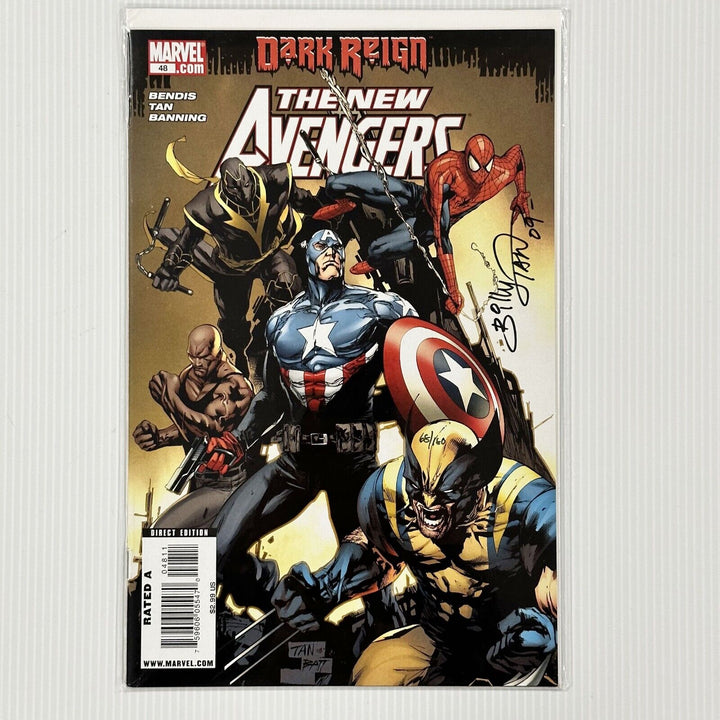 New Avengers #48 Dark Reign 2009 Dynamic Forces Signed by Billy Tan 68/180