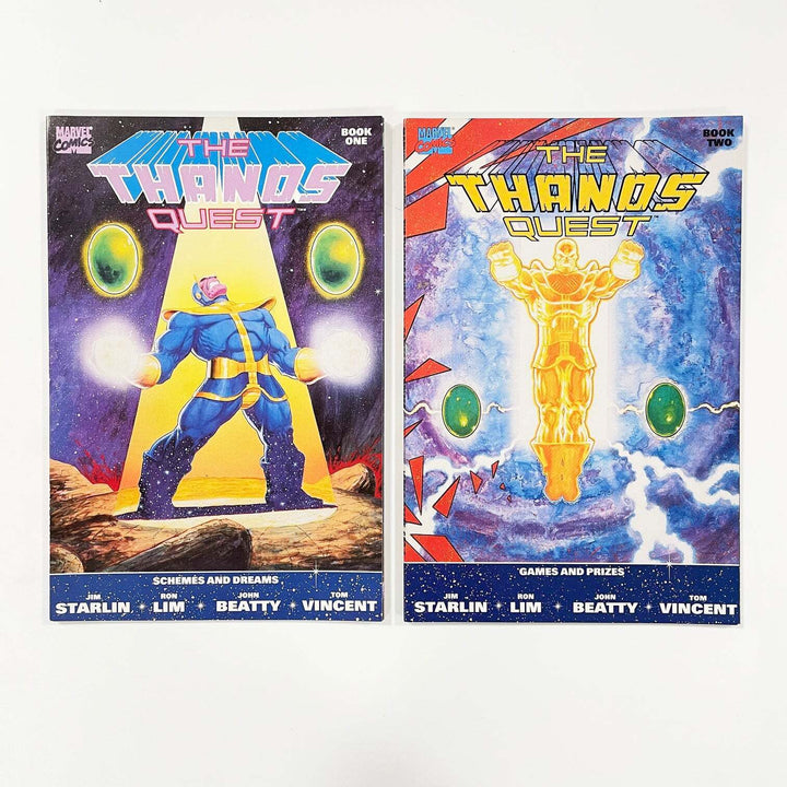 The Thanos Quest Book One and Two 1st Print NM- 1990 Raw Comics