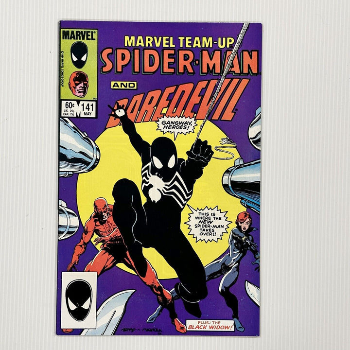 Marvel Team-Up Spider-Man and Daredevil #141 1984 VF/NM 2nd Black Suit