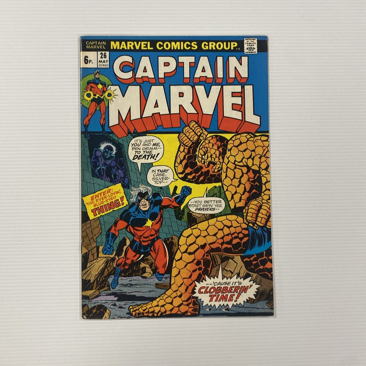 Captain Marvel #26 1973 FN+ 2nd App & 1st Thanos Cover