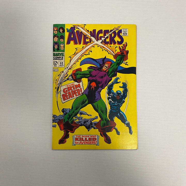 The Avengers #52 1968 VF- Cent Copy 1st Appearance of Grim Reaper