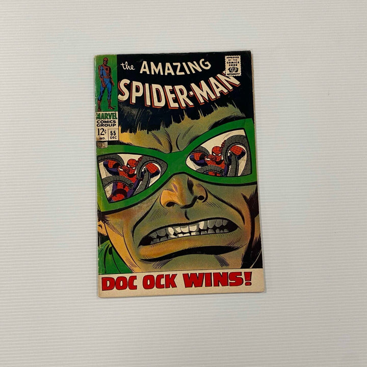 Amazing Spider-Man #55 1967 VG- Cent Copy **Faint Coffee Ring on Front Cover**
