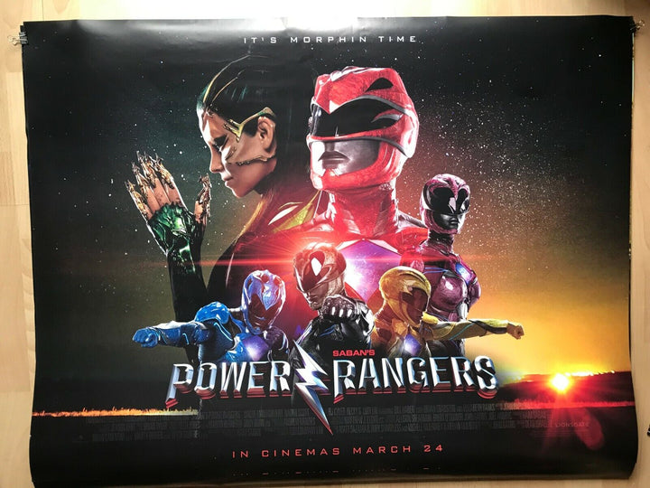 Power Rangers, Original UK QUAD Sheet Movie Poster