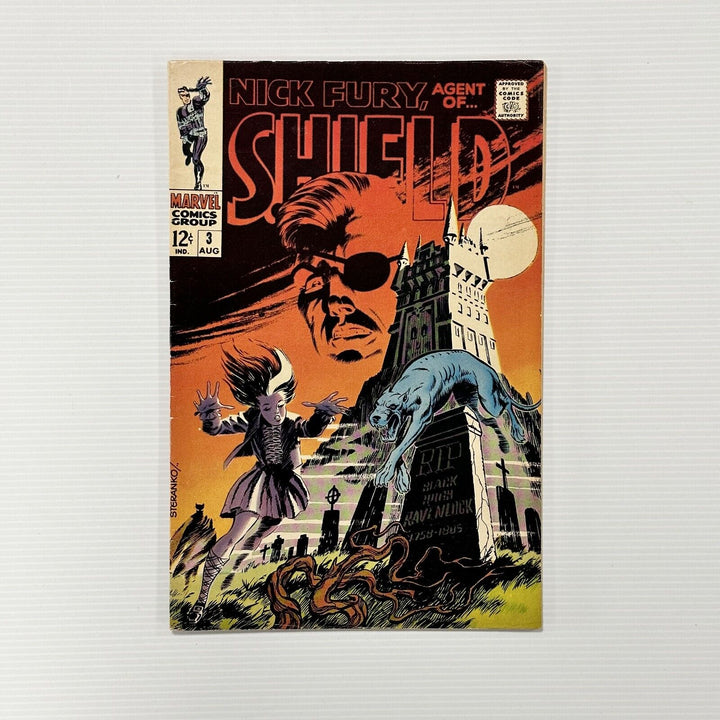 Marvel Nick Fury Agent of S.H.I.E.L.D #3 1968 FN Cent Copy