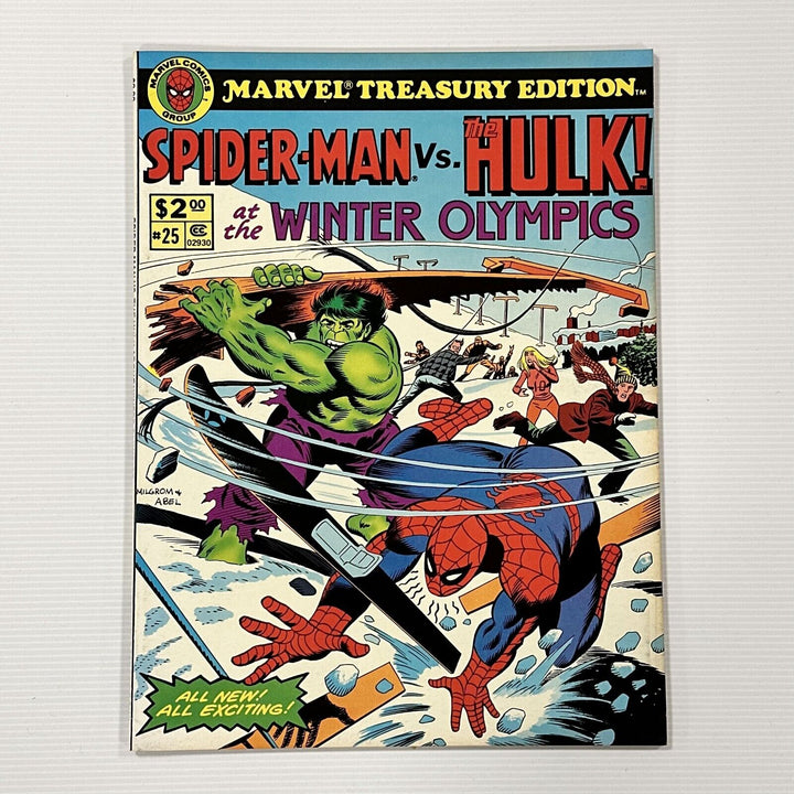 Spider-Man vs The Hulk Winter Olympics Marvel Treasury Edition #25 1980 VF+