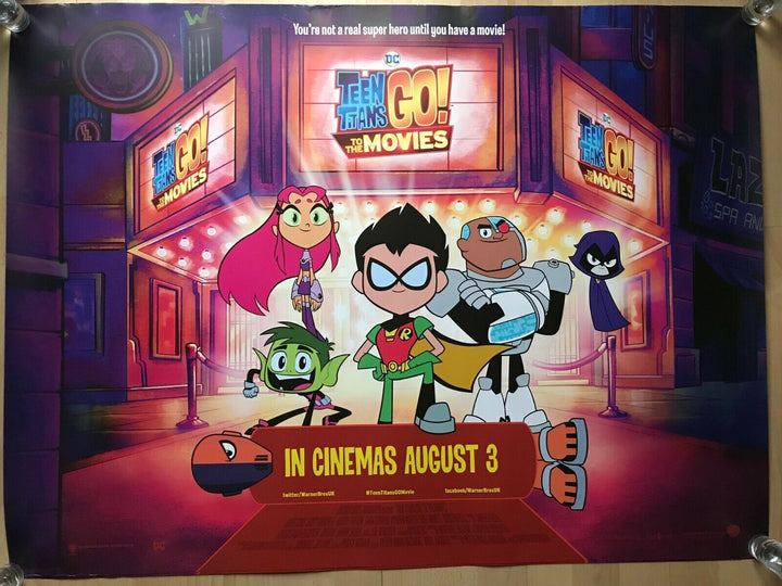 Teen Titans, Double Sided Original UK Quad Sheet Movie Poster