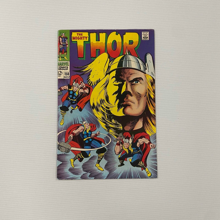 The Mighty Thor #158 1968 FN/VF Cent Copy Origin Retold