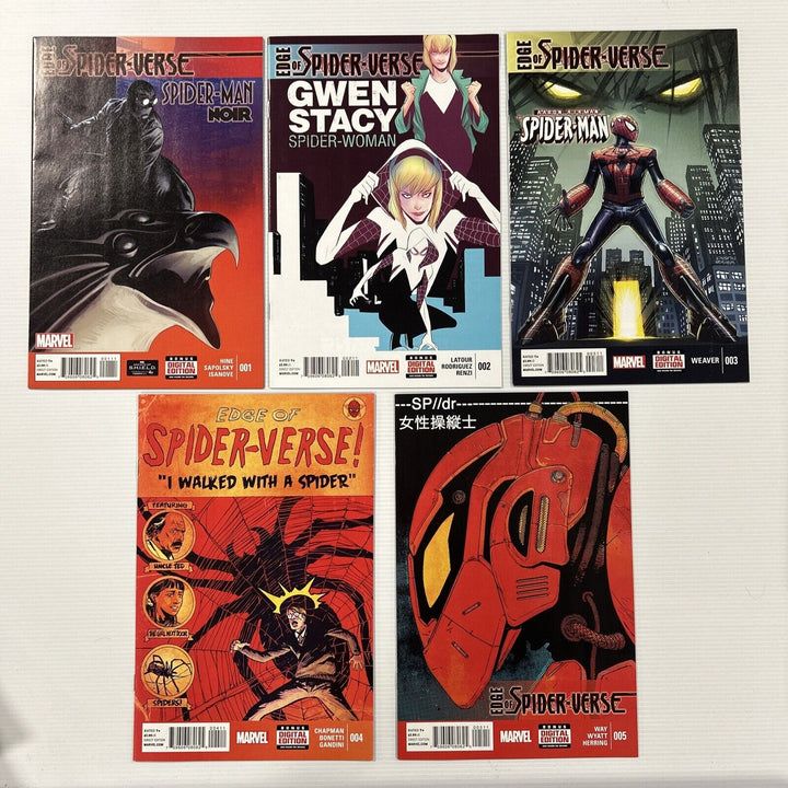 Edge of Spider-Verse #1-5 2014 VF/NM 1st Appearance Spider-Gwen & Peni Parker